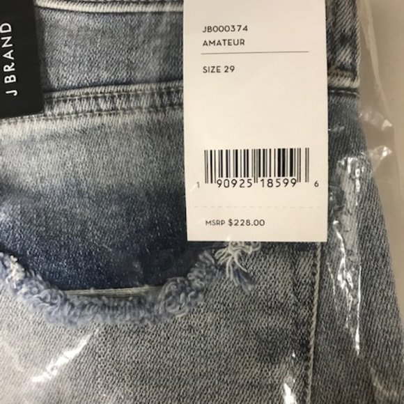 J BRAND 9326 Amateur Skinny Crop Distress Jeans - Picture 7 of 7